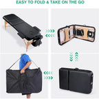 Massage Table 84 Inches Long Portable with Carry Case Table