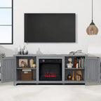 58 Farmhouse Electric Fireplace TV Stands Console Table for TV's up to 65
