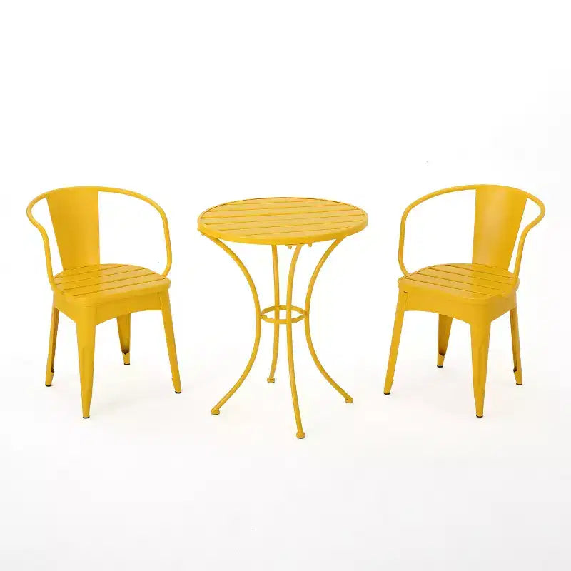 Colmar 3pc Cast Iron Patio Bistro Set - Christopher Knight Home