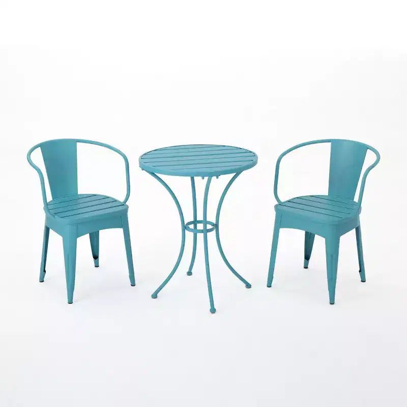 Colmar 3pc Cast Iron Patio Bistro Set - Christopher Knight Home