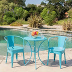 Colmar 3pc Cast Iron Patio Bistro Set - Christopher Knight Home