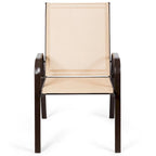 Costway 4PCS Patio Chairs Garden Deck Yard with Armrest - See Details