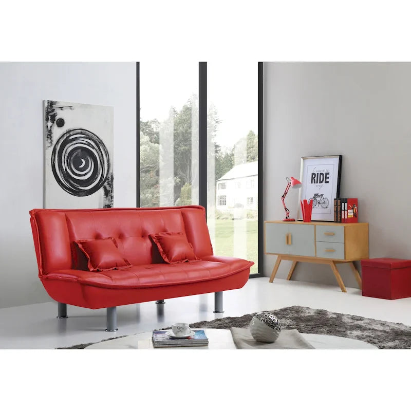 Lionel Faux Leather Sofa Bed