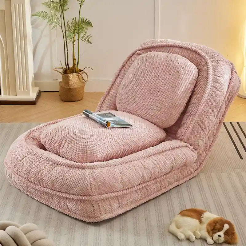 Lazy Sofa Couch,5 Adjustable Position,Sit,Sleep,Fold,Suit to Put in Bedroom, Living Room