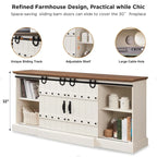 Farmhouse Fireplace TV Stand, Entertainment Center, Media Console