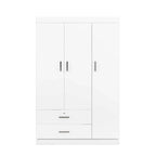 3-Door Wardrobe with 2 Drawers