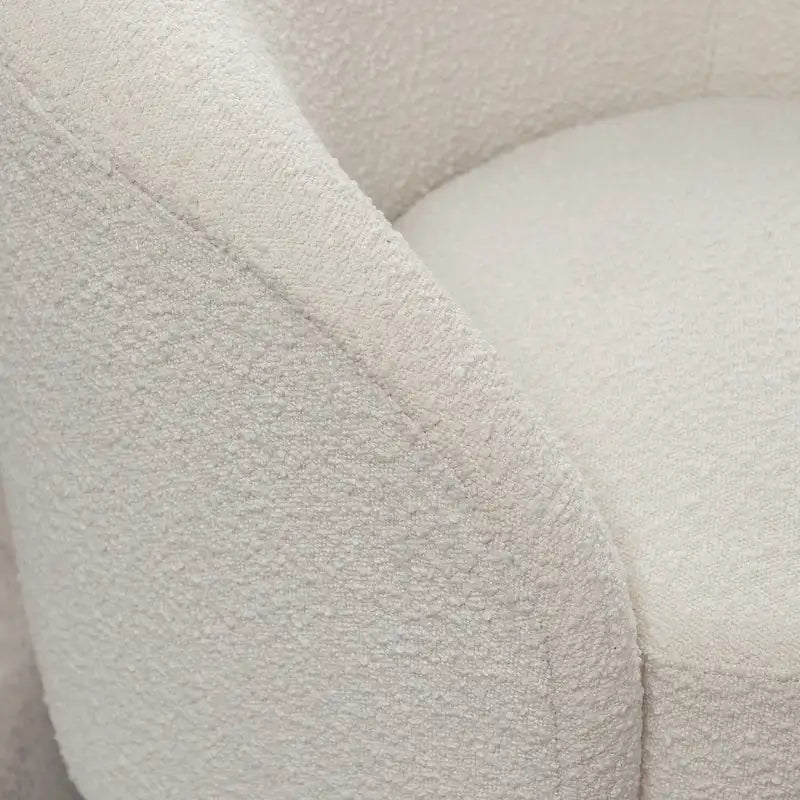 KINWELL 34 Wide Upholstered Swivel Accent Barrel Chair (Set of 2)