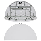 6-Foot Round Bi-Fold Plastic Event Folding Table with Handle