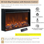 70  Modern Luxury Fireplace TV Stand, Entertainment Center, TV Console