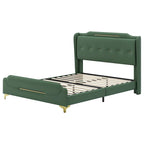 Uphou Modern Upholstered PU Leather Bed by Christopher Knight Home