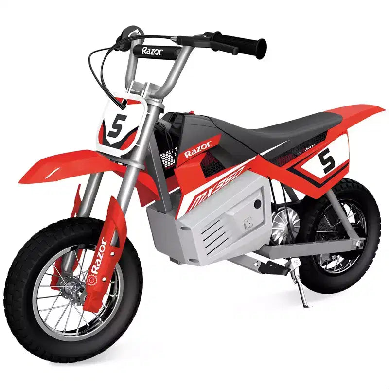 Razor MX350 Dirt Rocket Bike Electric Ride-On for Kids 8+, 140lb Weight Capacity, Red  24V Battery, Up to 14 Mph, 30-Min Run Time, Pneumatic Tires
