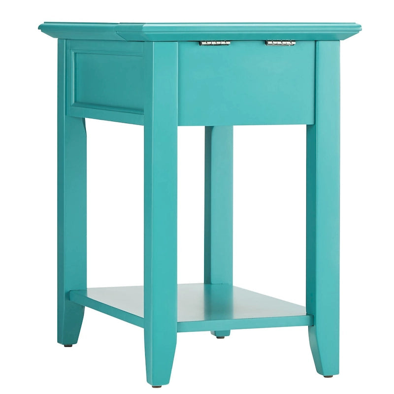 Zayden 1-drawer Side Table with Charging Station by iNSPIRE Q Bold