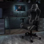 Flash Furniture X30 Gaming Chair Racing Office Ergonomic Computer Chair with Fully Reclining Back and Slide-Out Footrest in Red LeatherSoft