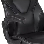 Flash Furniture X10 Gaming Chair Racing Office Ergonomic Computer PC Adjustable Swivel Chair with Flip-up Arms