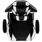 Emma and Oliver Racing Gaming Ergonomic Chair with Fully Reclining Back in Red LeatherSoft