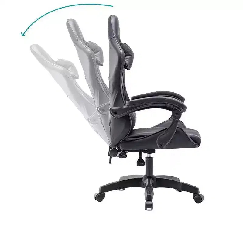 MPM Ergonomic Gaming Chair with Height Adjustable, Headrest and Lumbar Support Swivel Chair, 250lbs Weight Capacity, For Working, Studying and Gaming