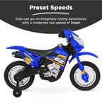 Best Choice Products 6V Kids Electric Battery Powered Ride On Motorcycle w/ Training Wheels, Lights, Music