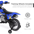 Best Choice Products 6V Kids Electric Battery Powered Ride On Motorcycle w/ Training Wheels, Lights, Music