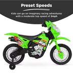 Best Choice Products 6V Kids Electric Battery Powered Ride On Motorcycle w/ Training Wheels, Lights, Music