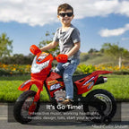 Best Choice Products 6V Kids Electric Battery Powered Ride On Motorcycle w/ Training Wheels, Lights, Music