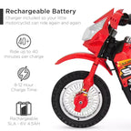 Best Choice Products 6V Kids Electric Battery Powered Ride On Motorcycle w/ Training Wheels, Lights, Music