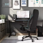 24/7 Shop At Home Ansar Diamond Stitched Faux Leather Gaming Chair