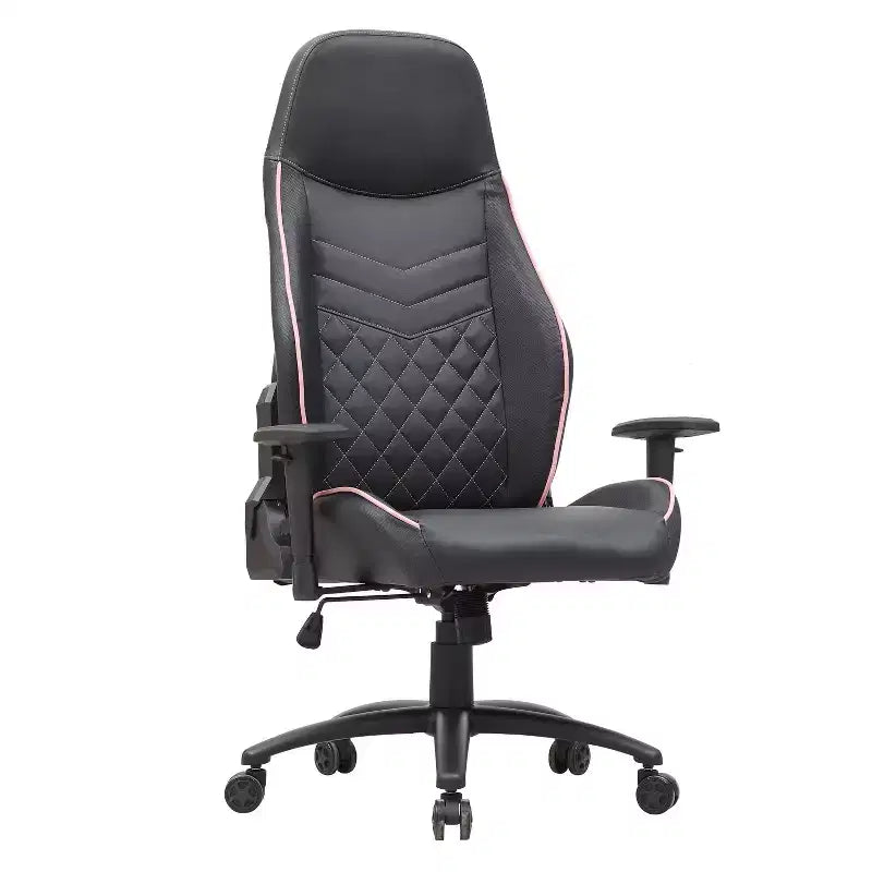 24/7 Shop At Home Ansar Diamond Stitched Faux Leather Gaming Chair