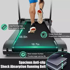 Costway 3HP Folding Electric Treadmill Running Machine w/ Speaker Red\Blue\Silver\Purple
