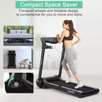 Costway 3HP Folding Electric Treadmill Running Machine w/ Speaker Red\Blue\Silver\Purple