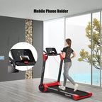 Costway 2.25HP Folding Electric Motorized Treadmill w/ Speaker White\Black\Blue