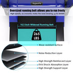 Costway 2.25HP Folding Electric Motorized Treadmill w/ Speaker White\Black\Blue