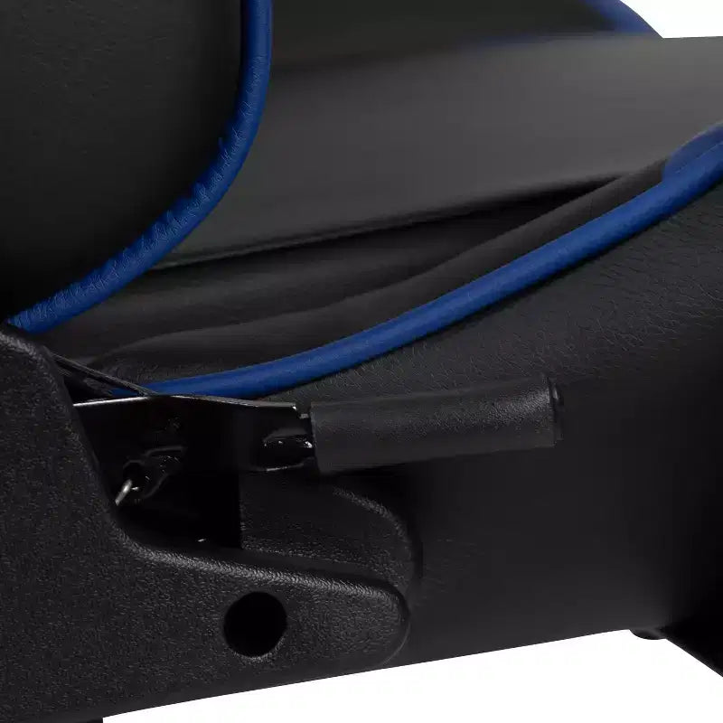 BlackArc Faux Leather Reclining Gaming Chair - Height Adjustable Pivot Arms, Pull-Out Footrest, Headrest & Lumbar Pillows