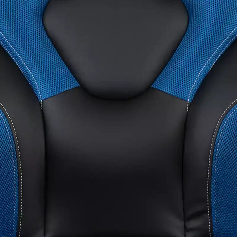 BlackArc High Back Gaming Chair with Faux Leather Upholstery, Height Adjustable Swivel Seat & Padded Flip-Up Arms