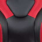 BlackArc High Back Gaming Chair with Faux Leather Upholstery, Height Adjustable Swivel Seat & Padded Flip-Up Arms