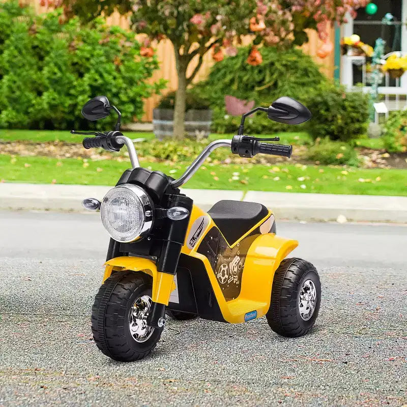 Aosom 6V Kids Motorcycle Dirt Bike Electric Battery-Powered Ride-On Toy Off-road Street Bike Rechargeable with Horn Headlights Realistic Sounds 1.24mph Speed for Girls Boy 18 - 36 Months Red