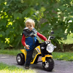 Aosom 6V Kids Motorcycle Dirt Bike Electric Battery-Powered Ride-On Toy Off-road Street Bike Rechargeable with Horn Headlights Realistic Sounds 1.24mph Speed for Girls Boy 18 - 36 Months Red