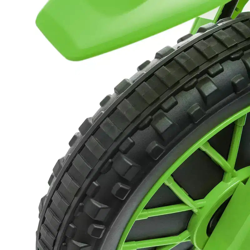 Aosom 12V Kids Motorcycle Dirt Bike Electric Battery-Powered Ride-On Toy Off-road Street Bike with Charging Battery, Training Wheels Blue
