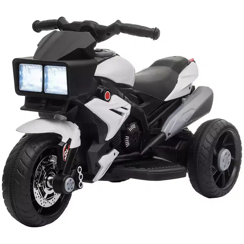 Aosom 6V Kids Motorcycle Dirt Bike Electric Battery-Powered Ride-On Toy Off-road Street Bike w/ Music Horn Headlights Motorbike for Girls Boy Blue