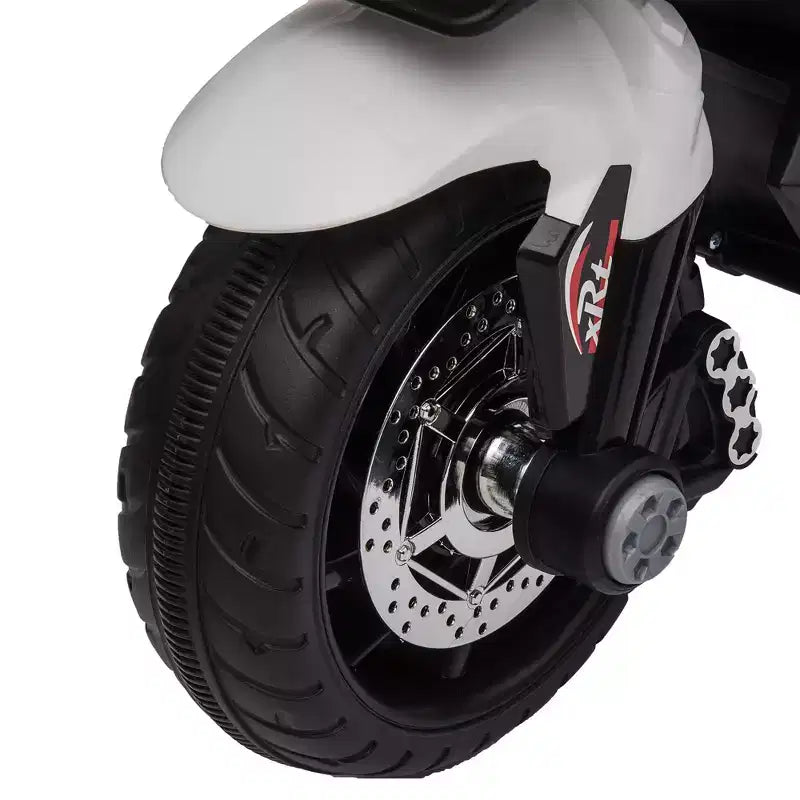 Aosom 6V Kids Motorcycle Dirt Bike Electric Battery-Powered Ride-On Toy Off-road Street Bike w/ Music Horn Headlights Motorbike for Girls Boy Blue