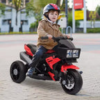 Aosom 6V Kids Motorcycle Dirt Bike Electric Battery-Powered Ride-On Toy Off-road Street Bike w/ Music Horn Headlights Motorbike for Girls Boy Blue