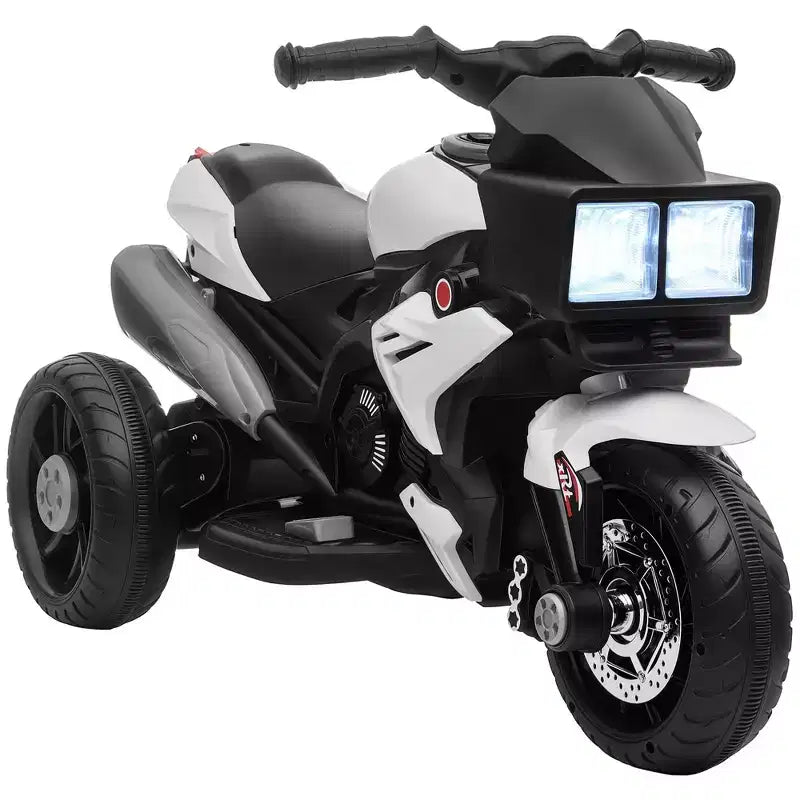Aosom 6V Kids Motorcycle Dirt Bike Electric Battery-Powered Ride-On Toy Off-road Street Bike w/ Music Horn Headlights Motorbike for Girls Boy Blue
