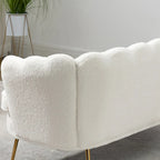 59W Mid-century Modern Tufted Loveseat Upholstered Sofa