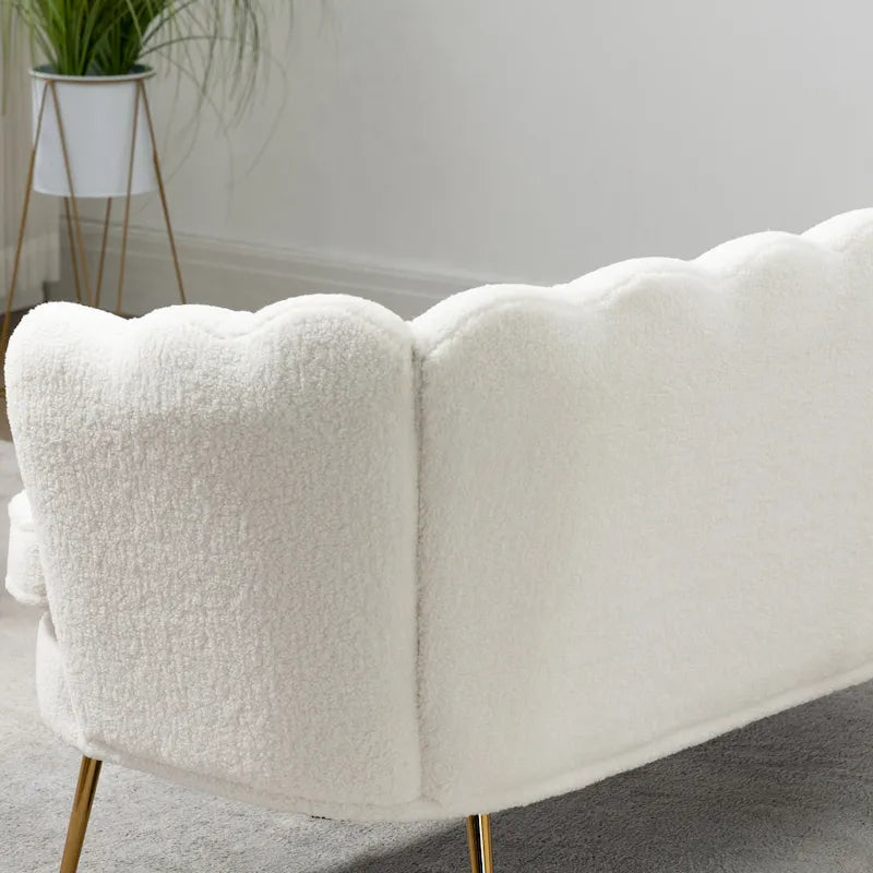 59W Mid-century Modern Tufted Loveseat Upholstered Sofa