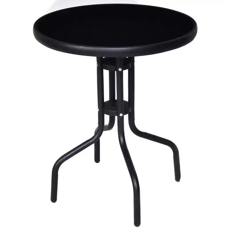 Costway 3 Pcs Bistro Set Garden Backyard Table Folding Chairs Outdoor Patio Furniture