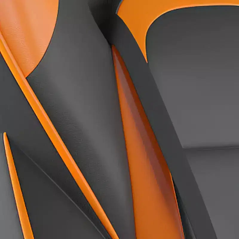 Flash Furniture X40 Gaming Chair Racing Computer Chair with Fully Reclining Back/Arms and Transparent Roller Wheels, Slide-Out Footrest