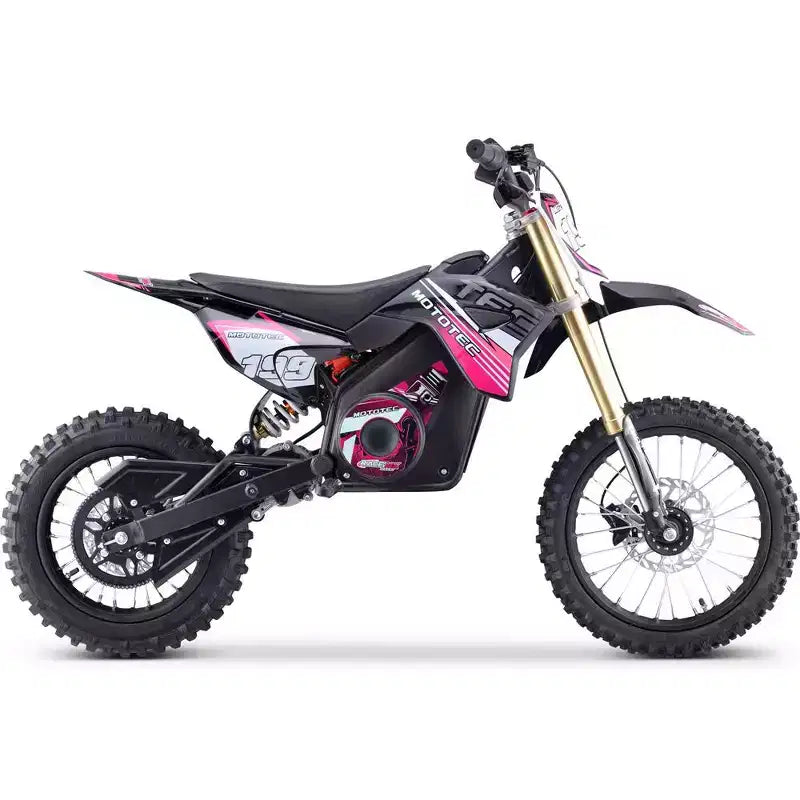MotoTec 48v Pro Electric Dirt Bike 1500w Lithium Red