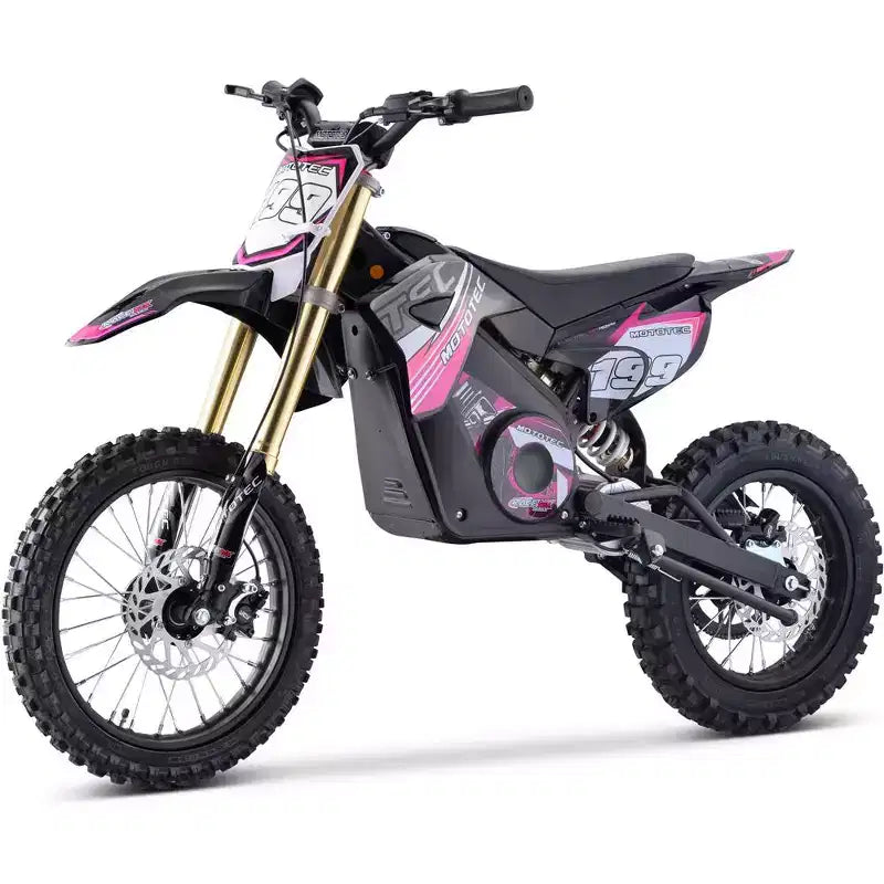 MotoTec 48v Pro Electric Dirt Bike 1500w Lithium Red