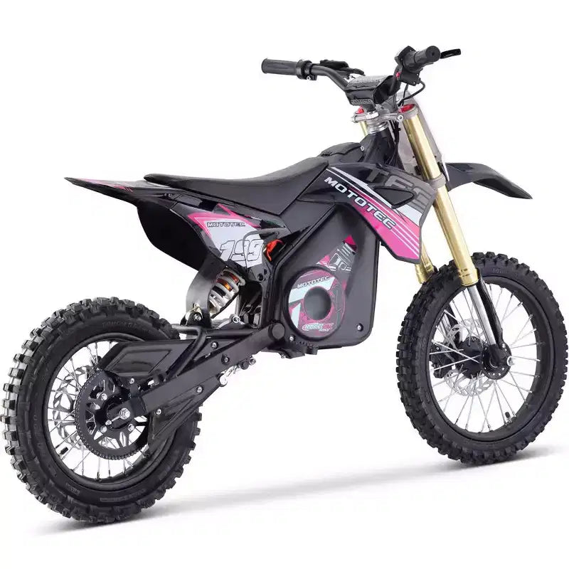 MotoTec 48v Pro Electric Dirt Bike 1500w Lithium Red