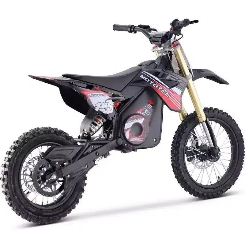 MotoTec 48v Pro Electric Dirt Bike 1500w Lithium Red