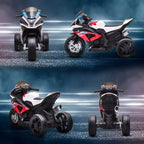 Aosom Licensed BMW HP4 Kids Electric Motorcycle Ride-On Toy 3-Wheels 6V Battery Powered Motorbike with Music for Girls Boy 18 - 60 Months